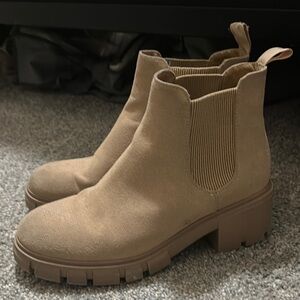 Tan Suede Ankle Boots